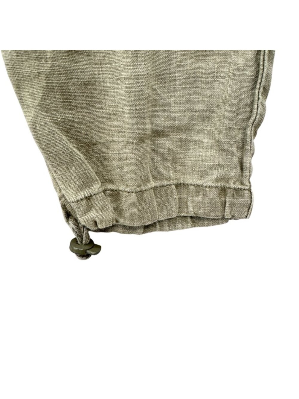 Sanctuary Terrain Crop Linen Size 26 Cargo Pants "Fatigue" Color Toggle Ankle - Picture 5 of 12